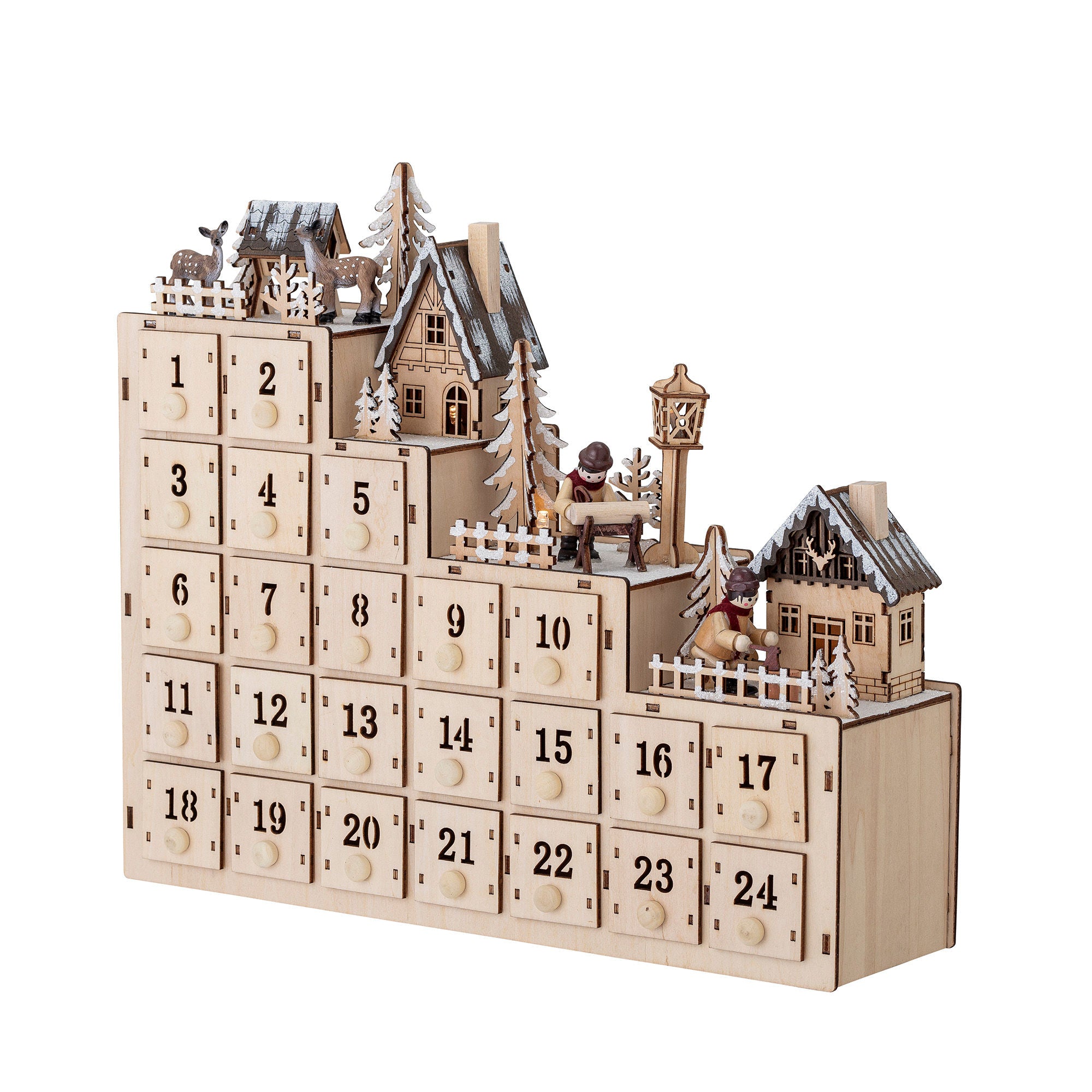 Richie Adventskalender med Belysning, Natur