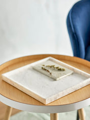 Majsa Dekorationsbricka, Vit Marmor