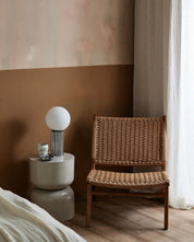 HERMOD Bordslampa, Krom
