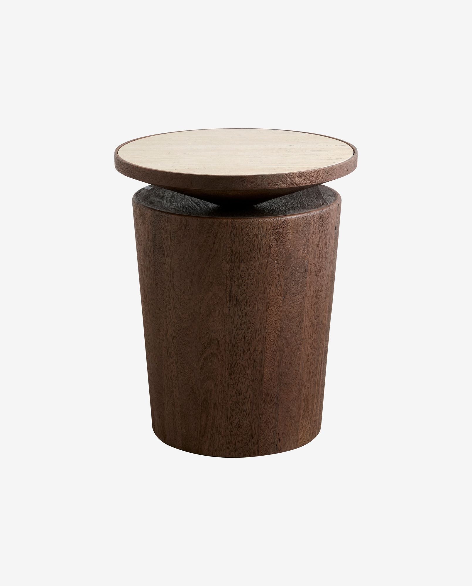 KWANDO Sidobord, Travertin