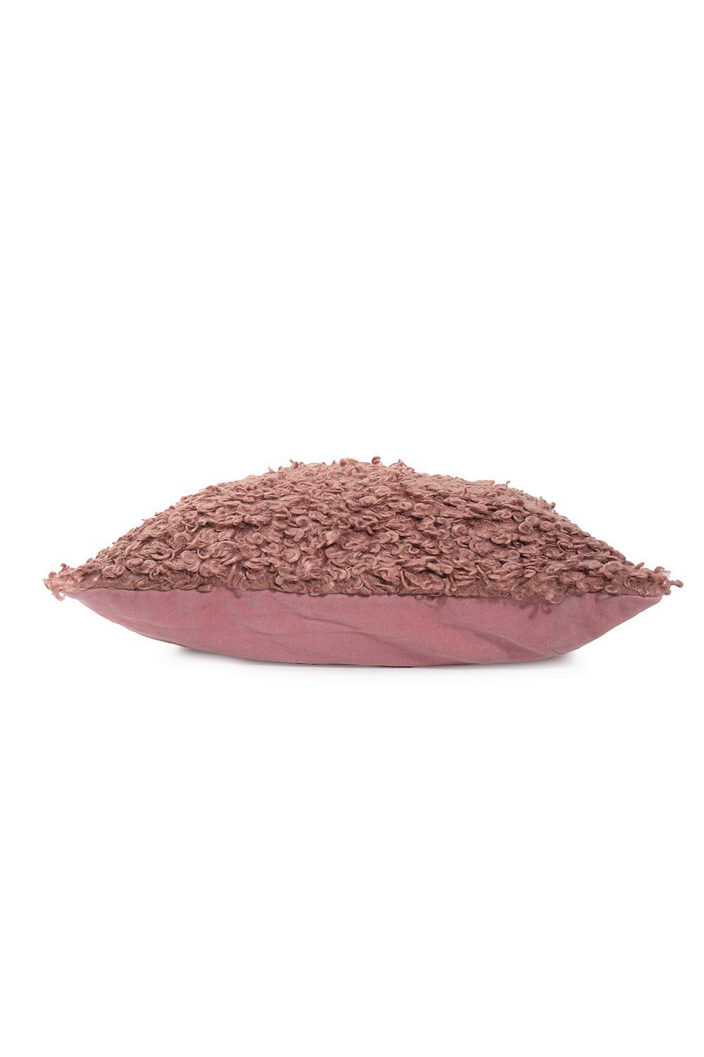 Ceannis Curly Lamb Kuddfodral 50x50cm, Rose - Azalea Home