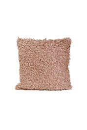 Ceannis Curly Lamb Kuddfodral 50x50cm, Rose - Azalea Home