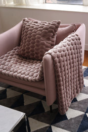 Ceannis Egg Pläd 130x170cm, Rosa - Azalea Home