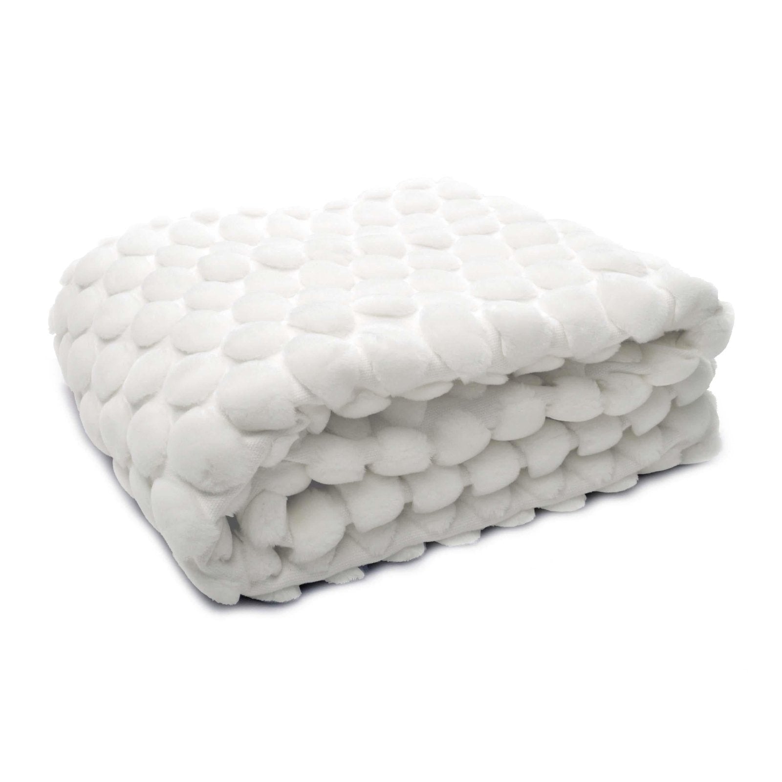Ceannis Egg Pläd 130x170cm, Vit - Azalea Home