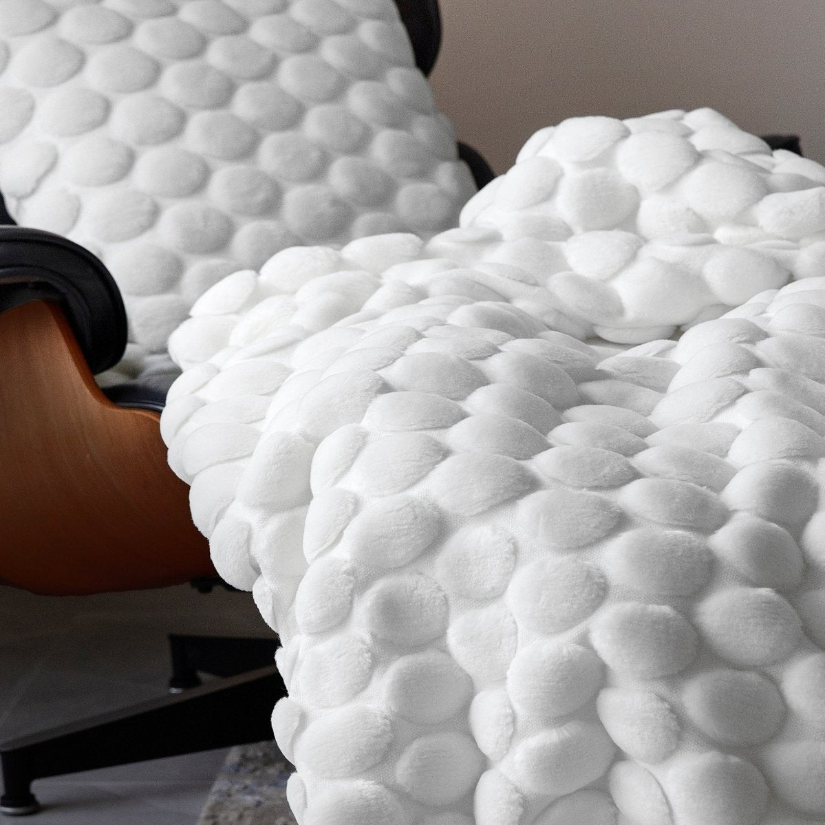 Ceannis Egg Pläd 130x170cm, Vit - Azalea Home