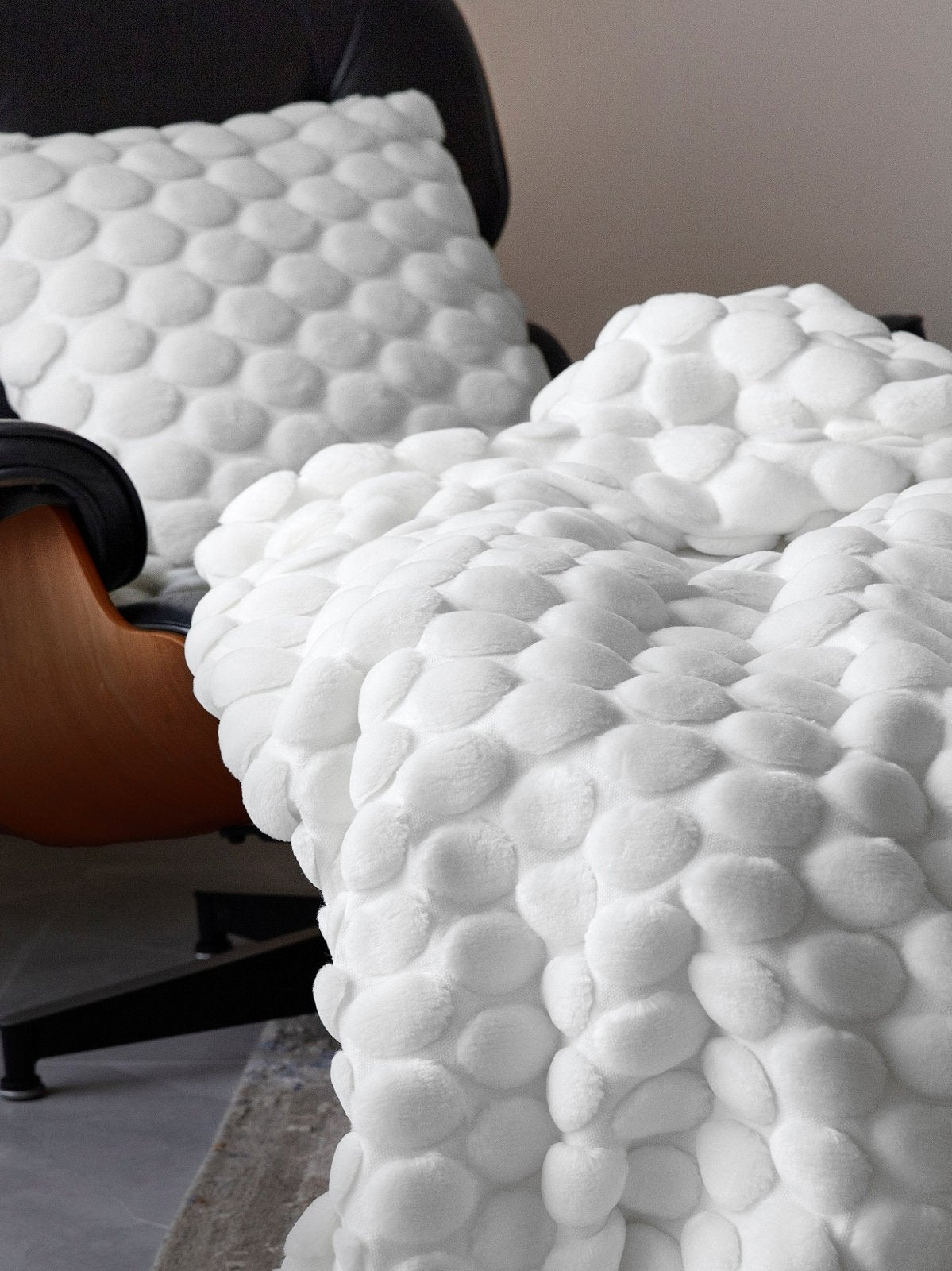 Ceannis Egg Pläd 130x170cm, Vit - Azalea Home
