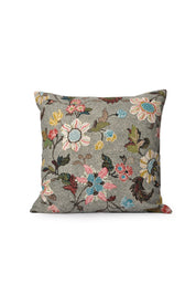 Ceannis Flower Linen Kuddfodral 50x50cm, Grå - Azalea Home