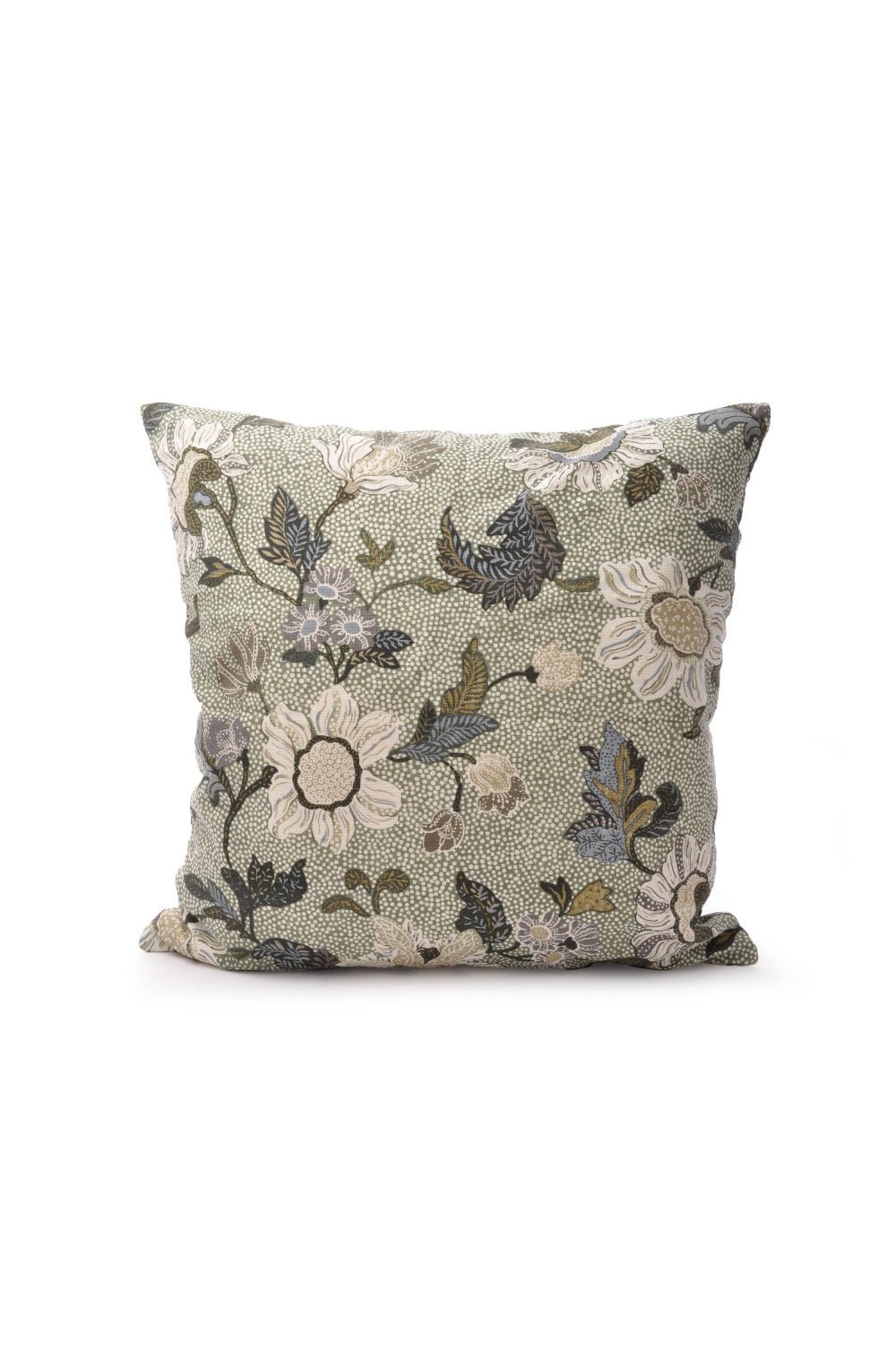 Ceannis Flower Linen Kuddfodral 50x50cm, Mjuk grön - Azalea Home