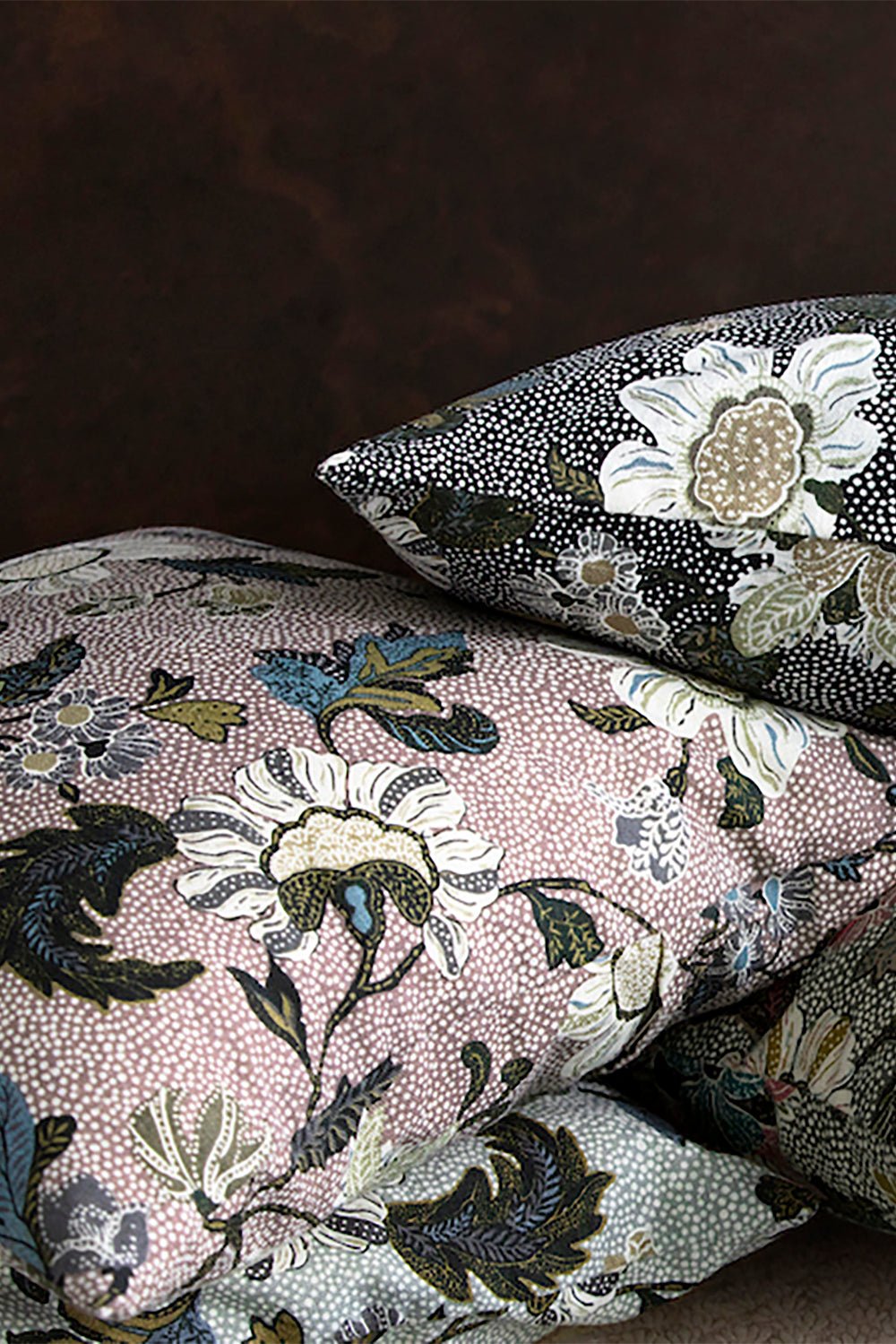 Ceannis Flower Linen Kuddfodral 50x50cm, Rosa - Azalea Home