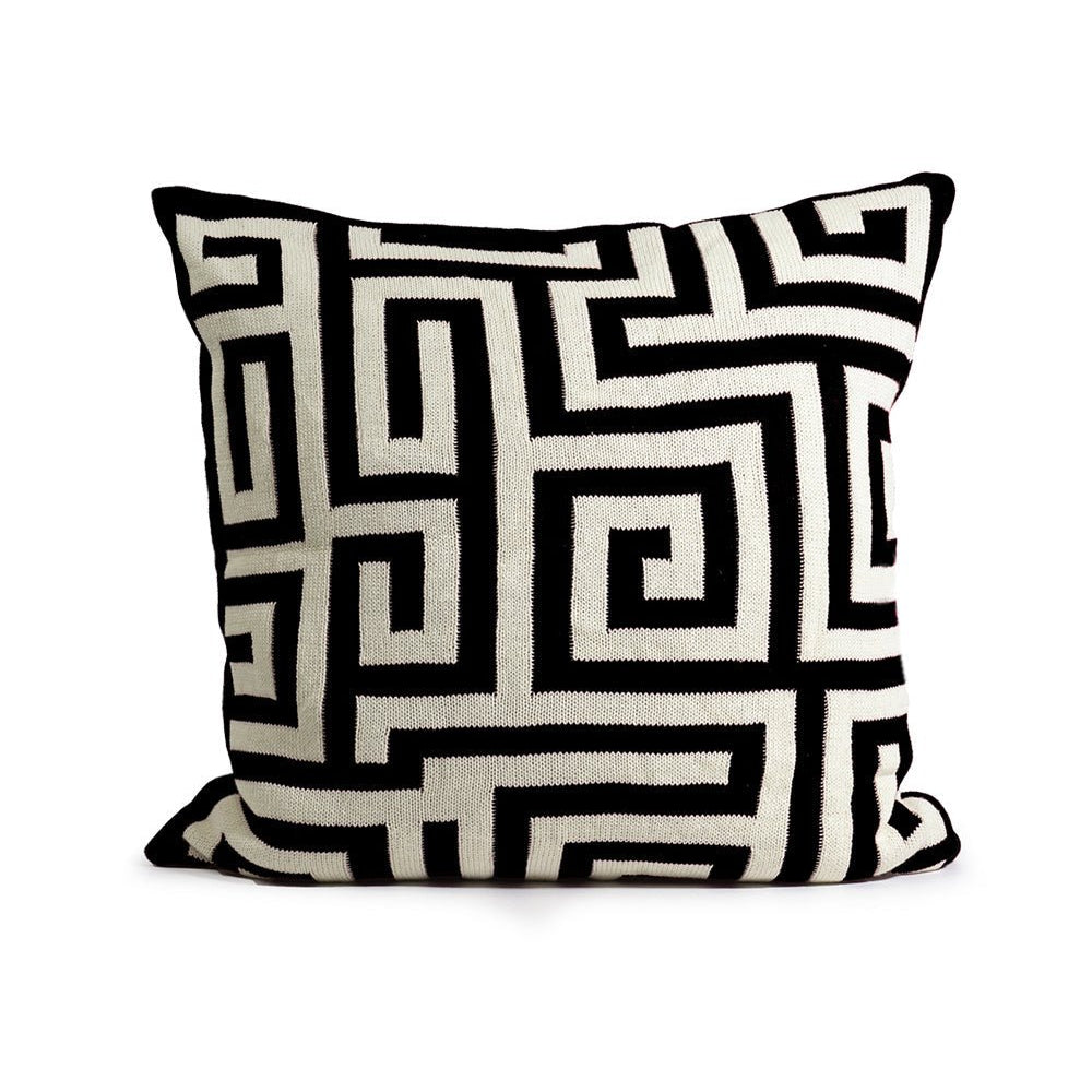 Ceannis Knitted Kuddfodral 50x50cm, Svart - Azalea Home