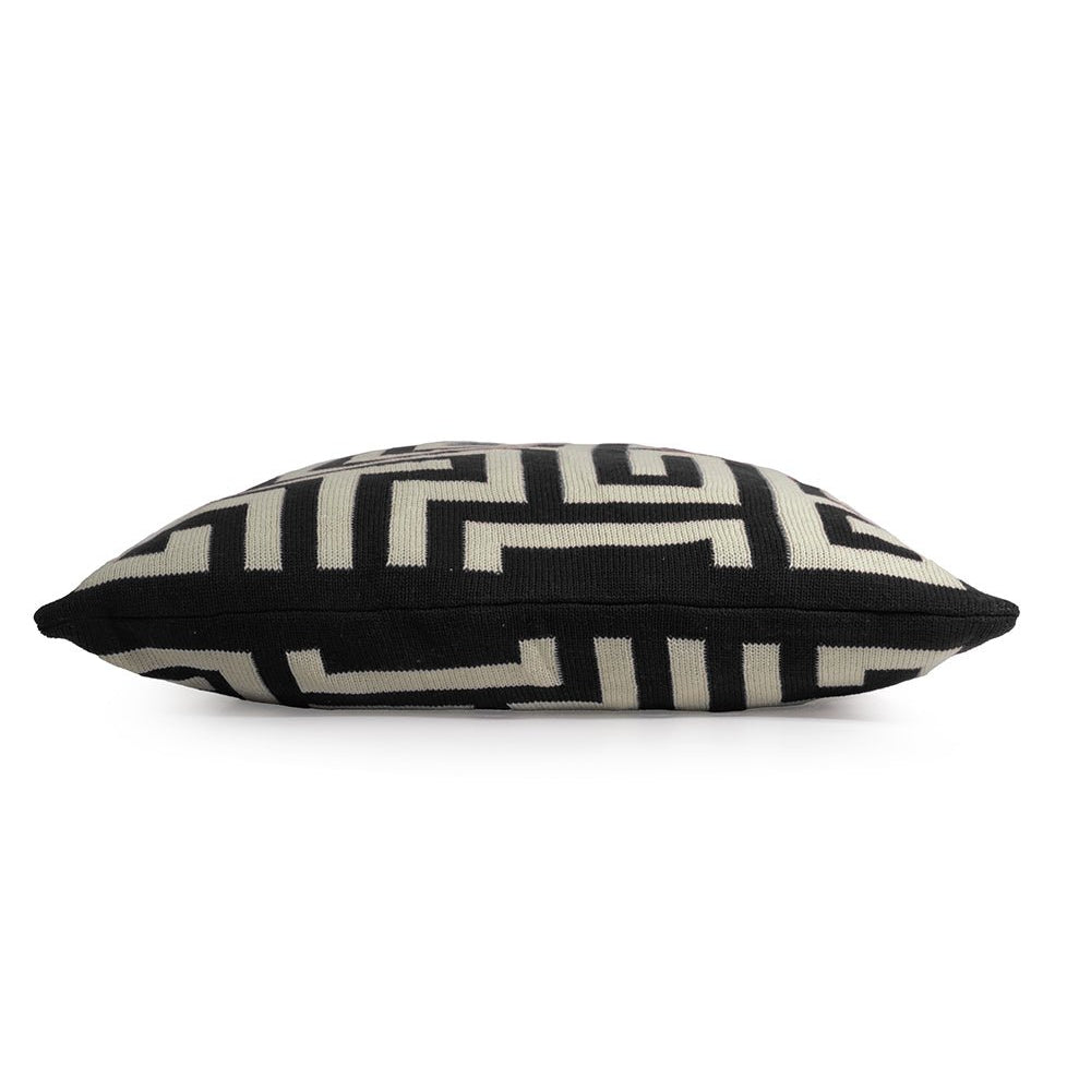 Ceannis Knitted Kuddfodral 50x50cm, Svart - Azalea Home