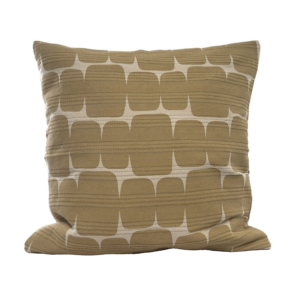 Ceannis Mini Check Kuddfodral 50x50cm, Beige - Azalea Home