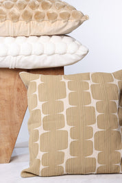 Ceannis Mini Check Kuddfodral 50x50cm, Beige - Azalea Home