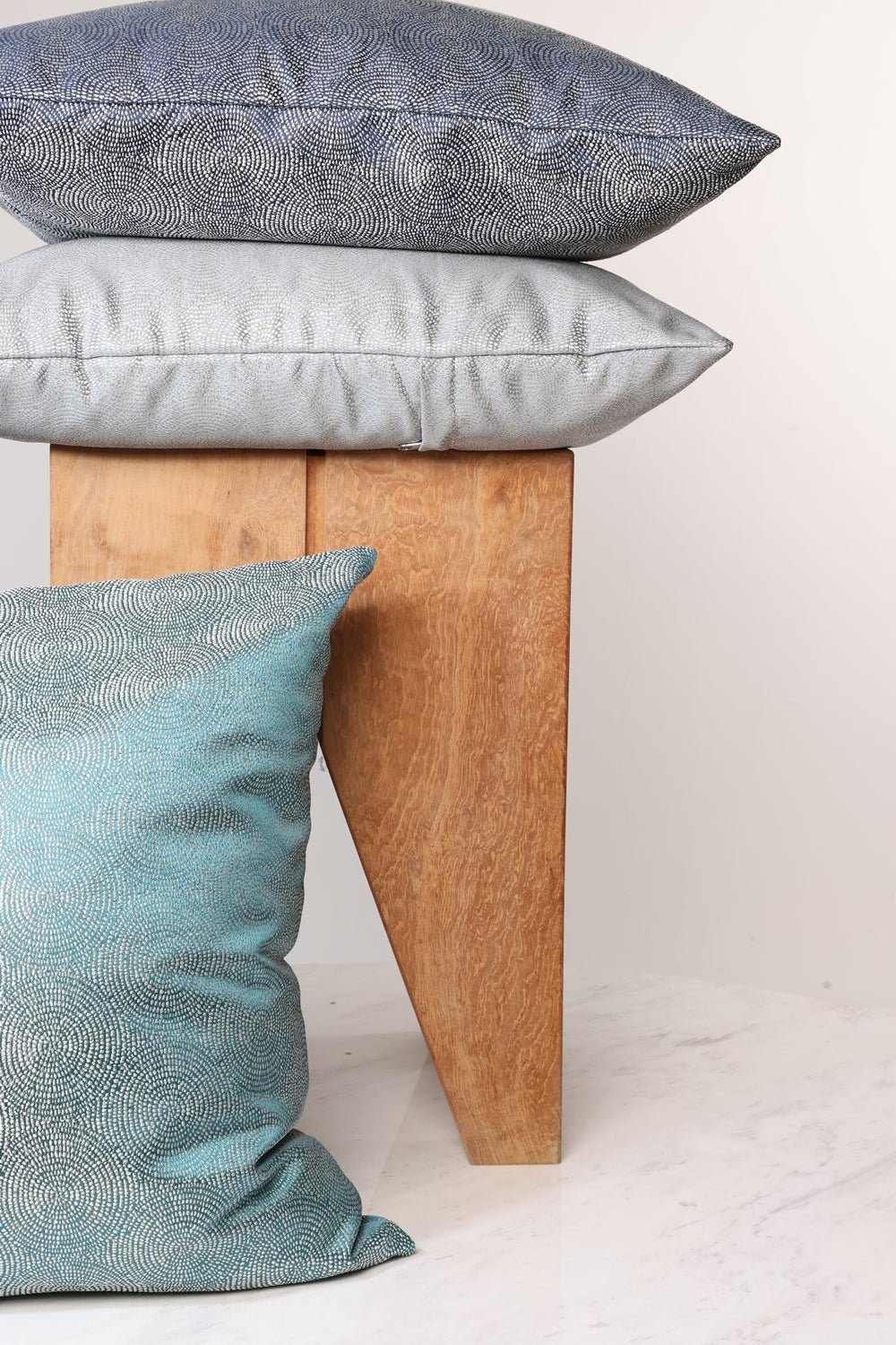 Ceannis Striped Kuddfodral 50x50cm, Petrol - Azalea Home