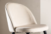 Vinga Matstol Sammet Beige, 2-Pack