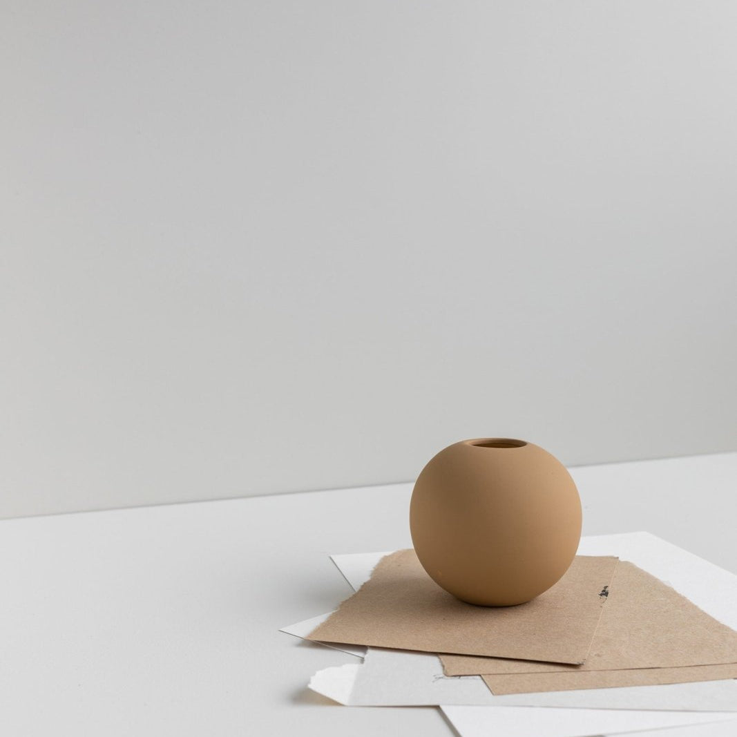 Cooee Design Ball Vas 20cm, Peanut - Azalea Home