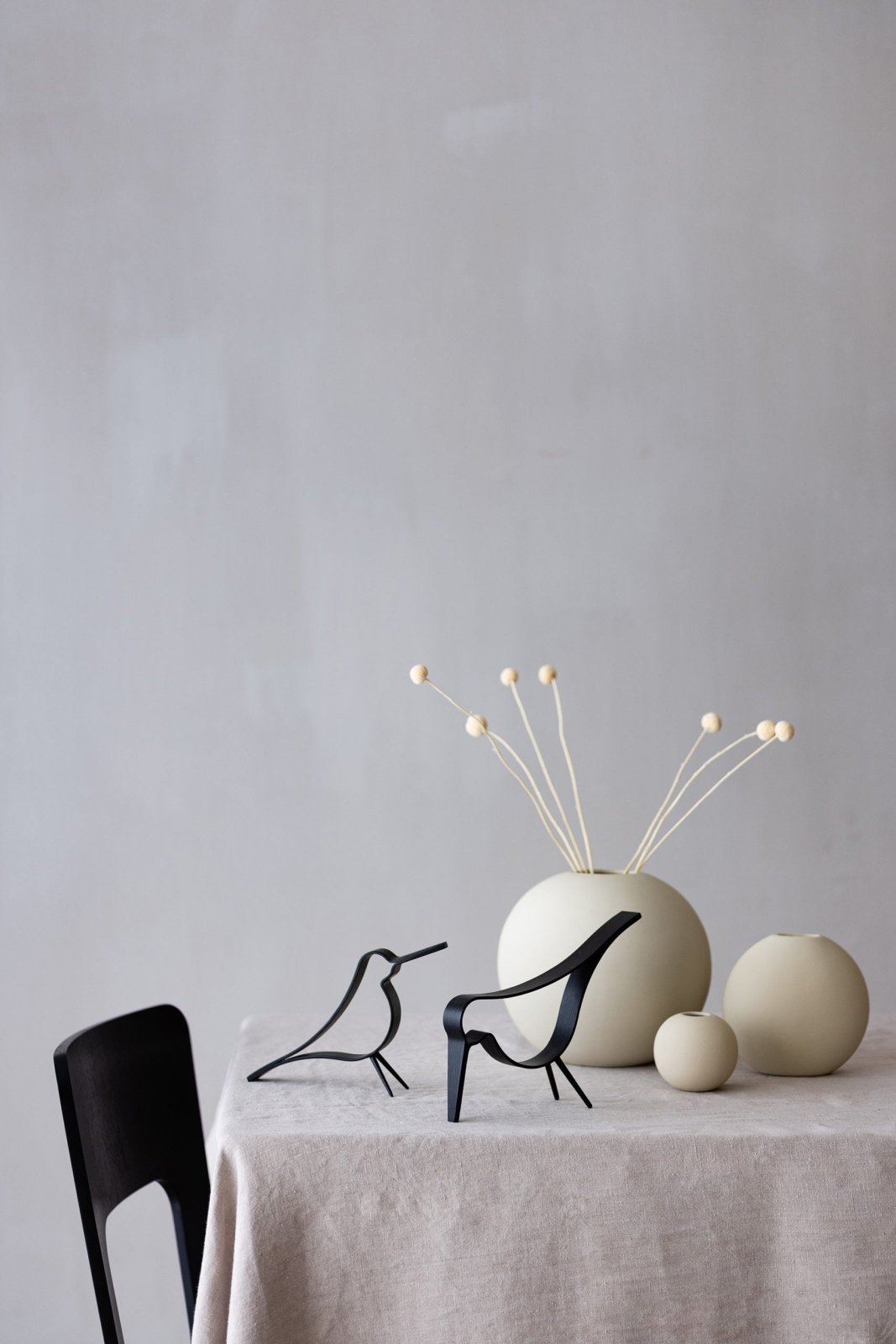 Cooee Design Ball Vas 20cm, Shell - Azalea Home