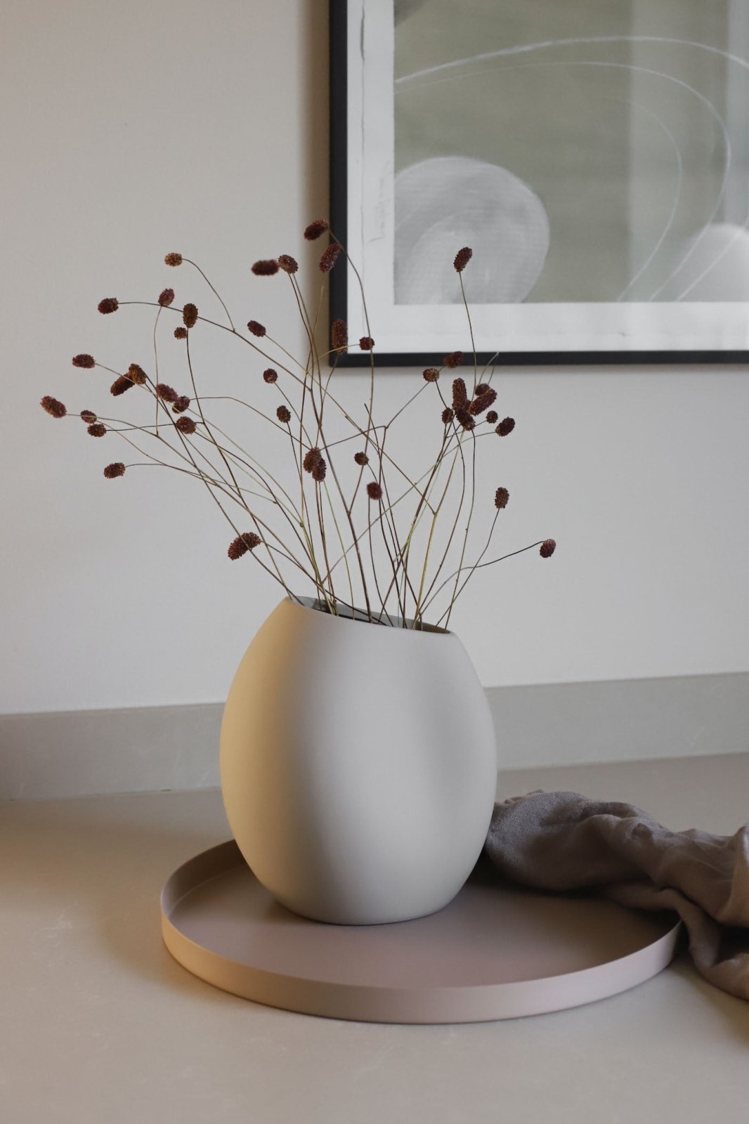 Cooee Design Circle Bricka Ø30cm, Taupe - Azalea Home