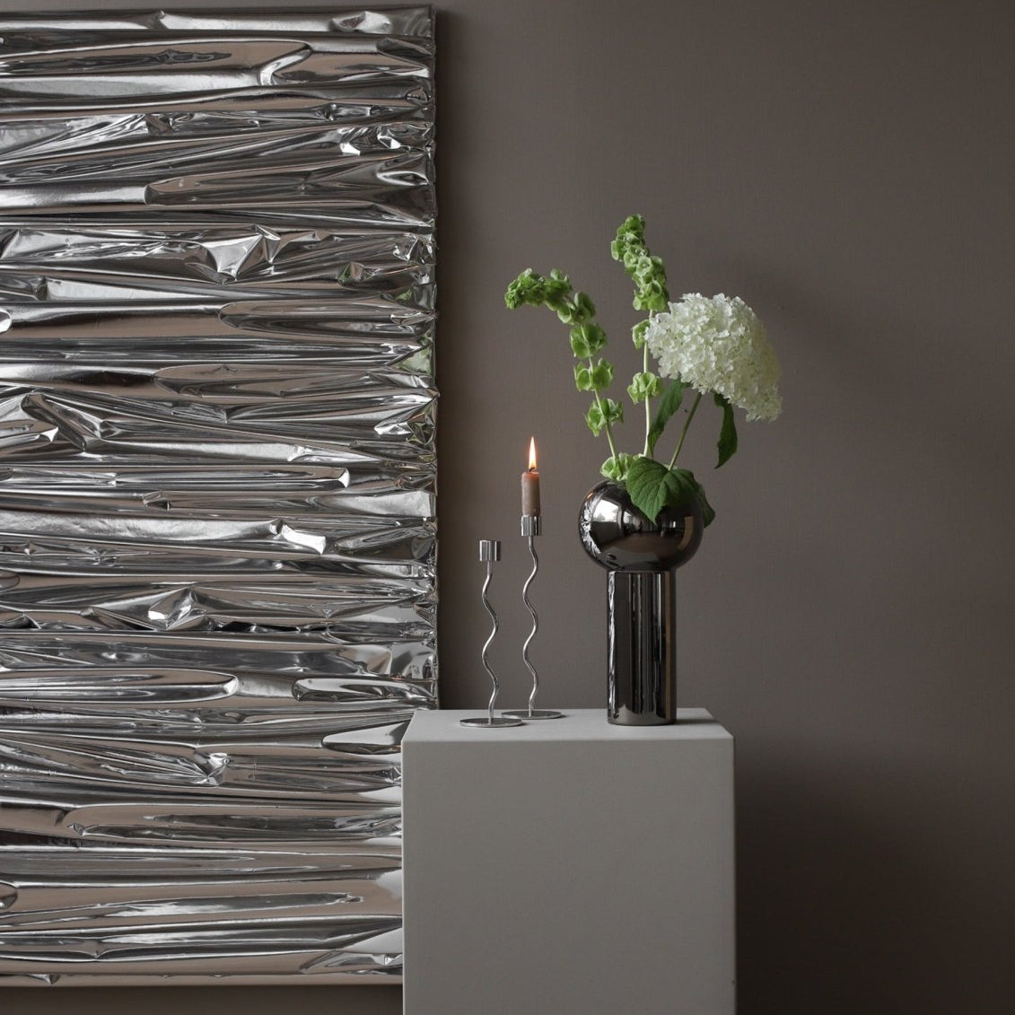 Cooee Design Curved Ljusstake 23cm, Stål - Azalea Home