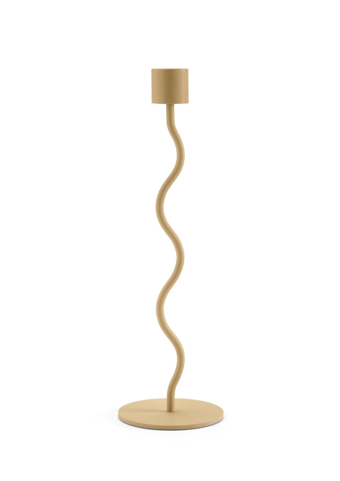 Cooee Design Curved Ljusstake 26cm, Peanut - Azalea Home