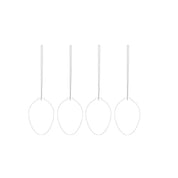 Cooee Design Easter Egg Påskhänge 4 - Pack, Vit - Azalea Home