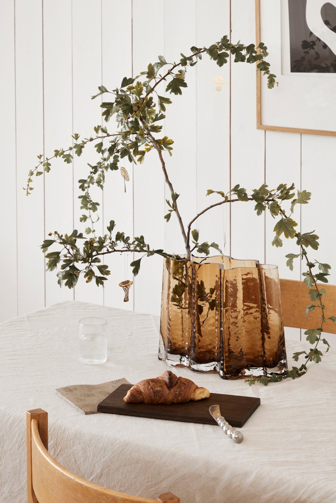 Cooee Design Gry Wide Vas 24cm, Cognac - Azalea Home