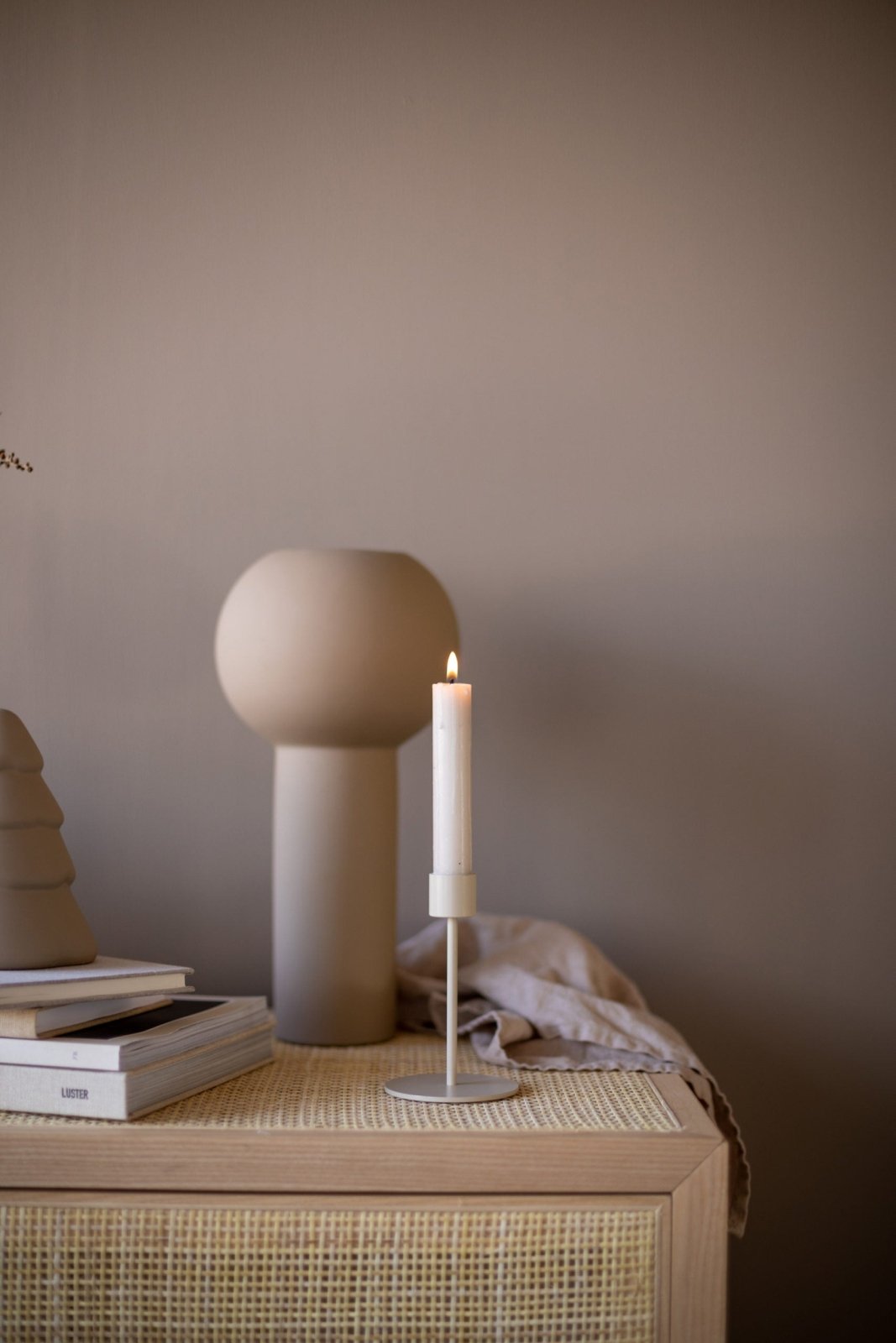 Cooee Design Ljusstake 13cm, Shell - Azalea Home