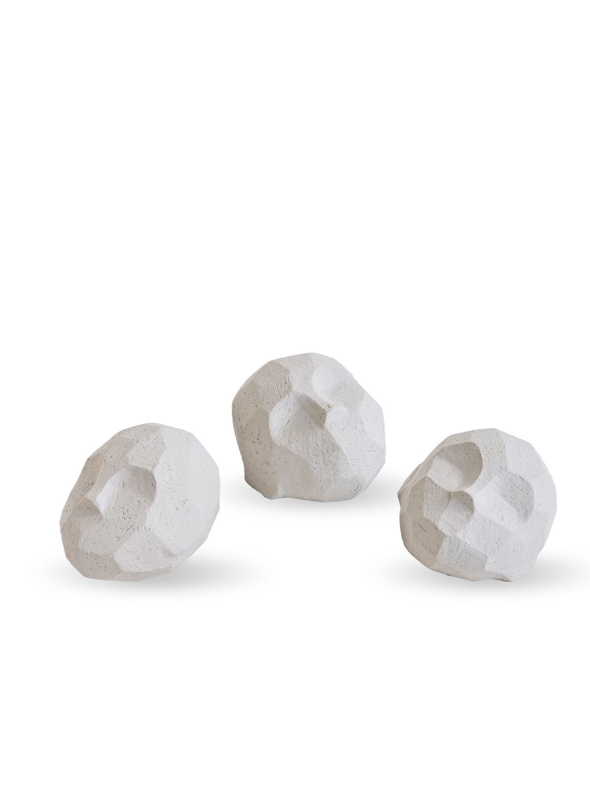 Cooee Design Pebble Heads Skulptur 3 - Pack, Limestone - Azalea Home