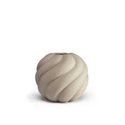 Cooee Design Twist Ball Vas 12cm, Sand - Azalea Home
