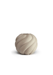 Cooee Design Twist Ball Vas 12cm, Sand - Azalea Home