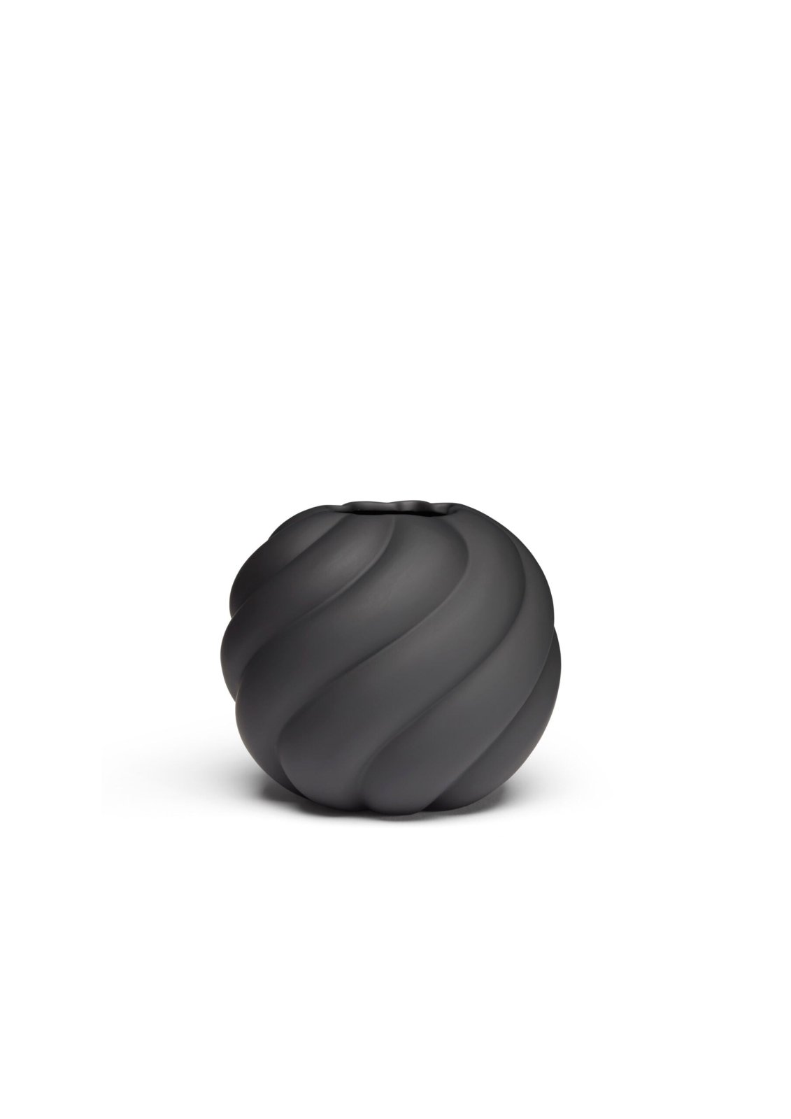 Cooee Design Twist Ball Vas 12cm, Svart - Azalea Home