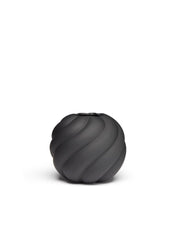 Cooee Design Twist Ball Vas 12cm, Svart - Azalea Home