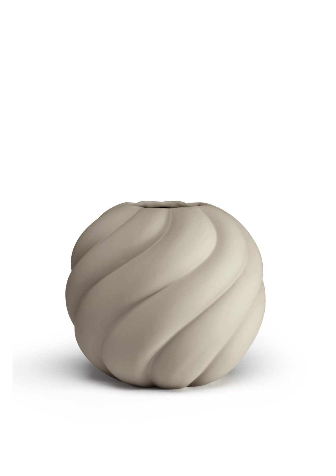 Cooee Design Twist Ball Vas 20cm, Sand - Azalea Home