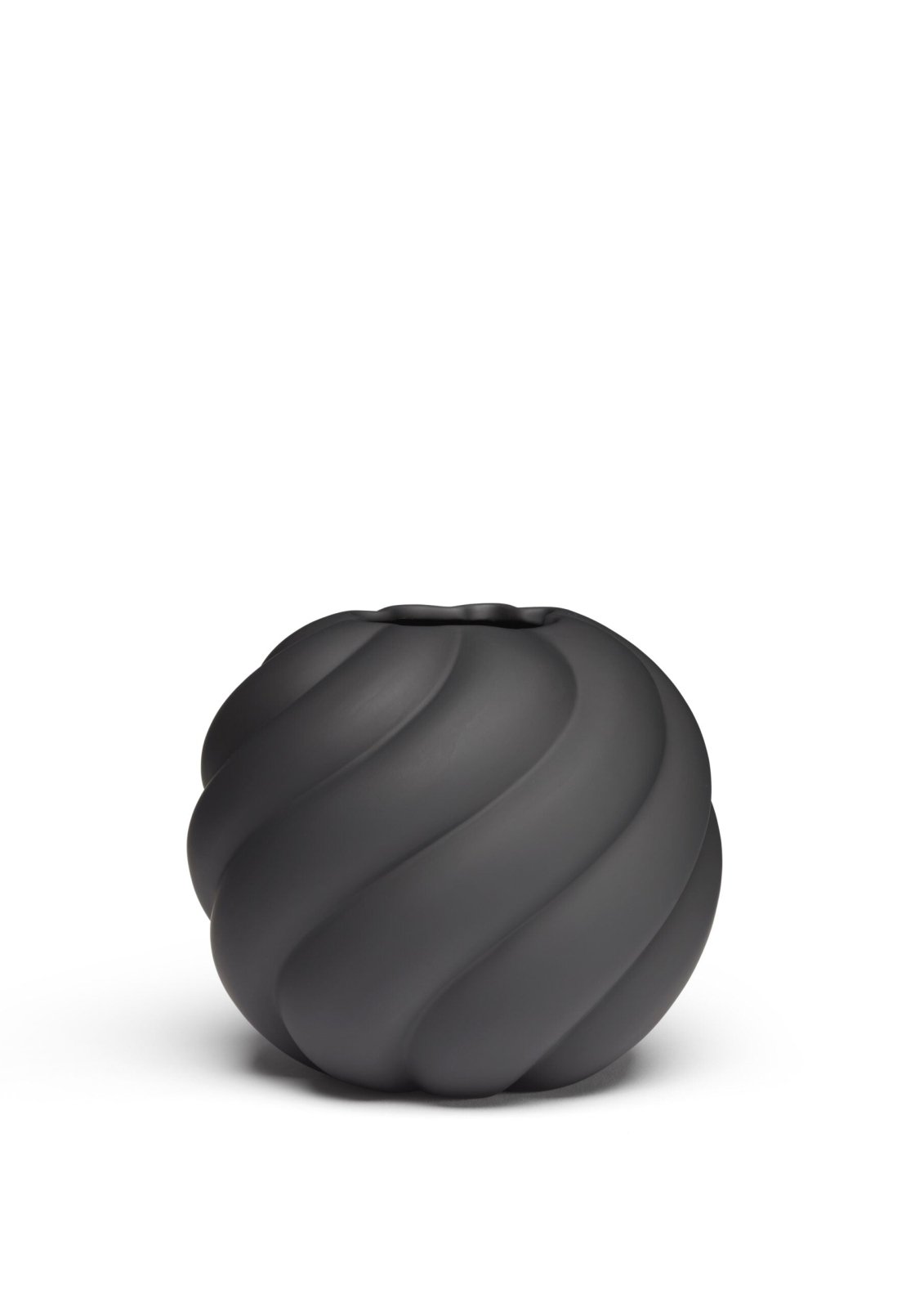 Cooee Design Twist Ball Vas 20cm, Svart - Azalea Home