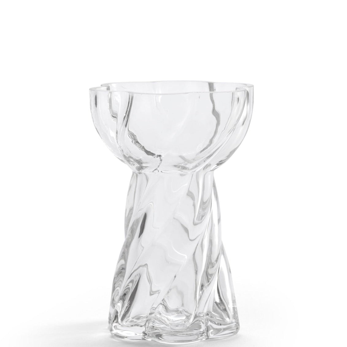 Cooee Design Twist Bulb Vas 12cm, Klar - Azalea Home