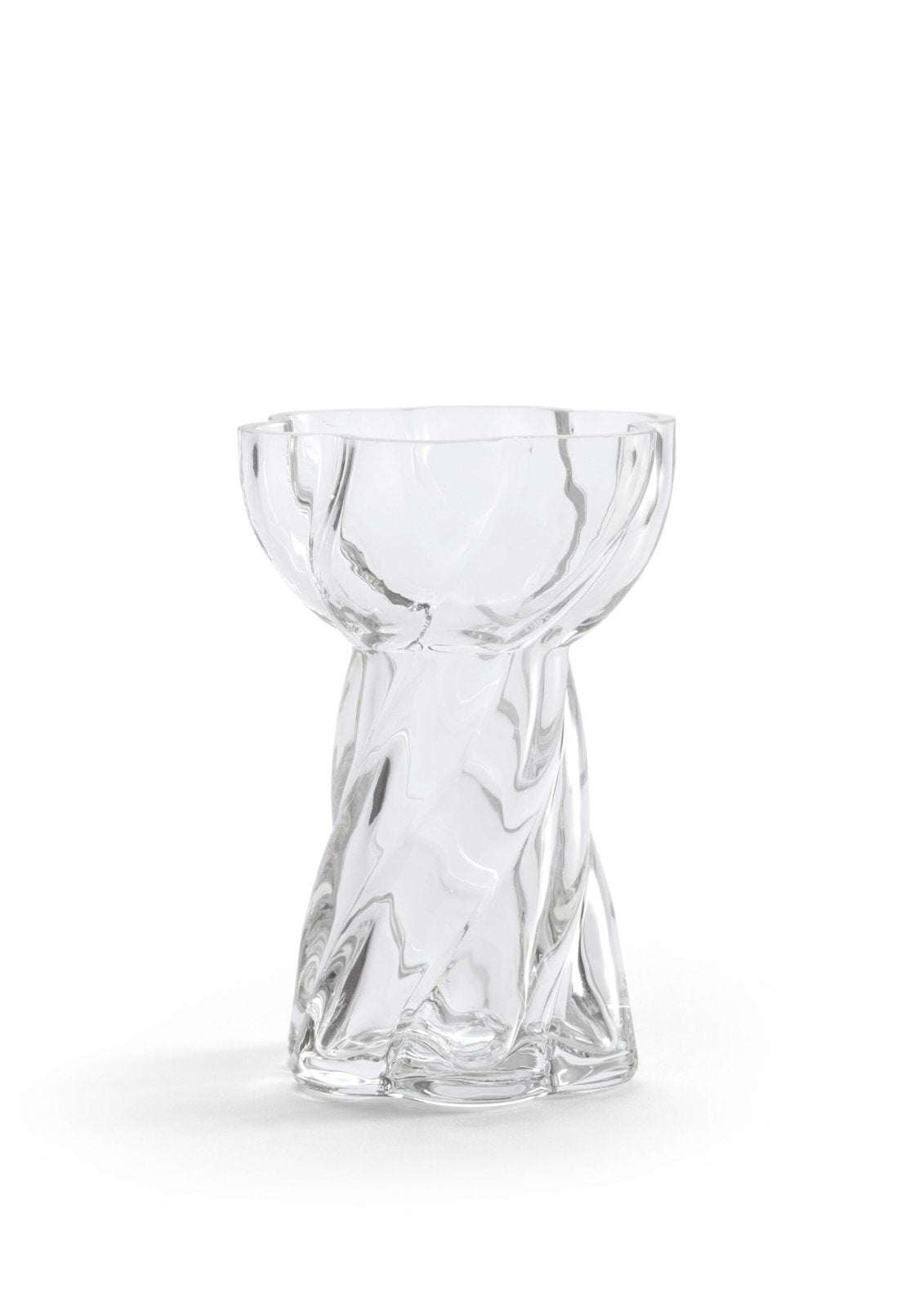 Cooee Design Twist Bulb Vas 12cm, Klar - Azalea Home