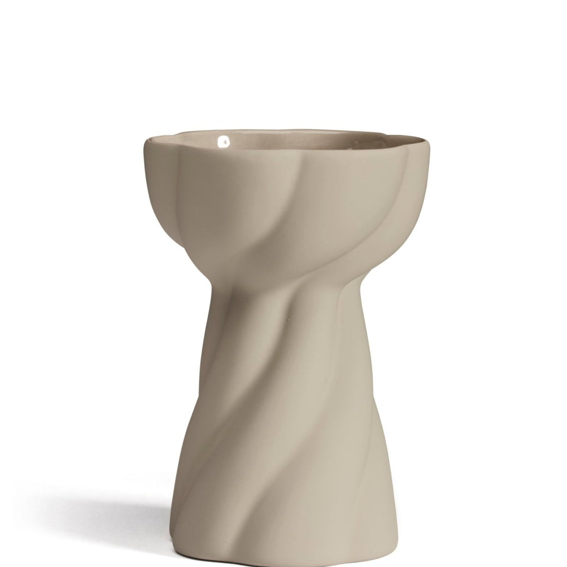Cooee Design Twist Bulb Vas 12cm, Sand - Azalea Home