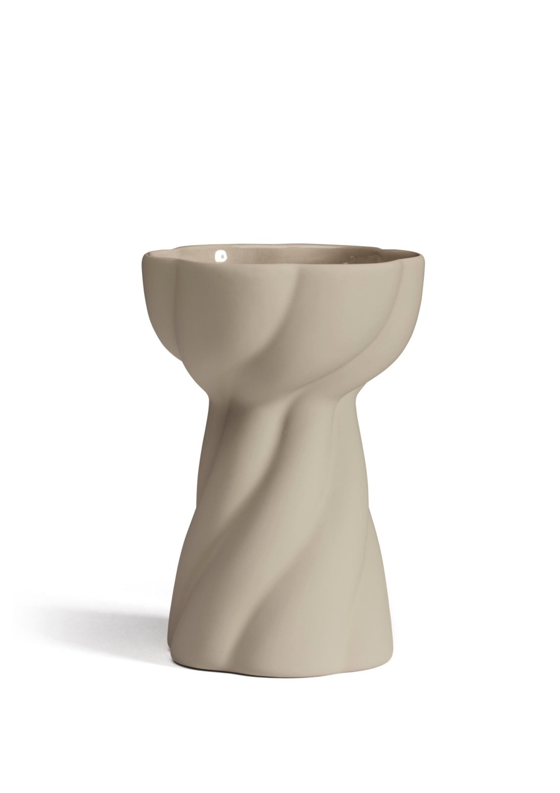 Cooee Design Twist Bulb Vas 12cm, Sand - Azalea Home
