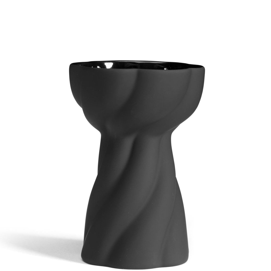 Cooee Design Twist Bulb Vas 12cm, Svart - Azalea Home