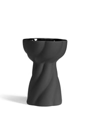 Cooee Design Twist Bulb Vas 12cm, Svart - Azalea Home