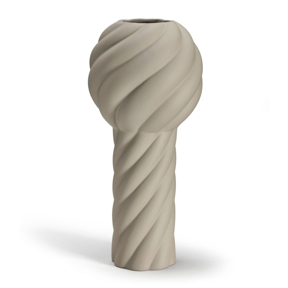 Cooee Design Twist Pillar Vas 34cm, Sand - Azalea Home