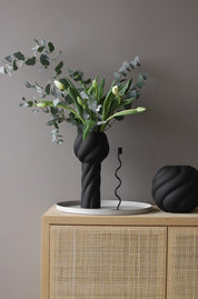 Cooee Design Twist Pillar Vas 34cm, Svart - Azalea Home