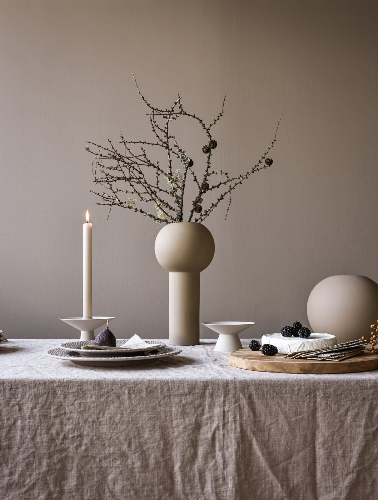 Cooee Design Uma Ljuslykta, Sand - Azalea Home