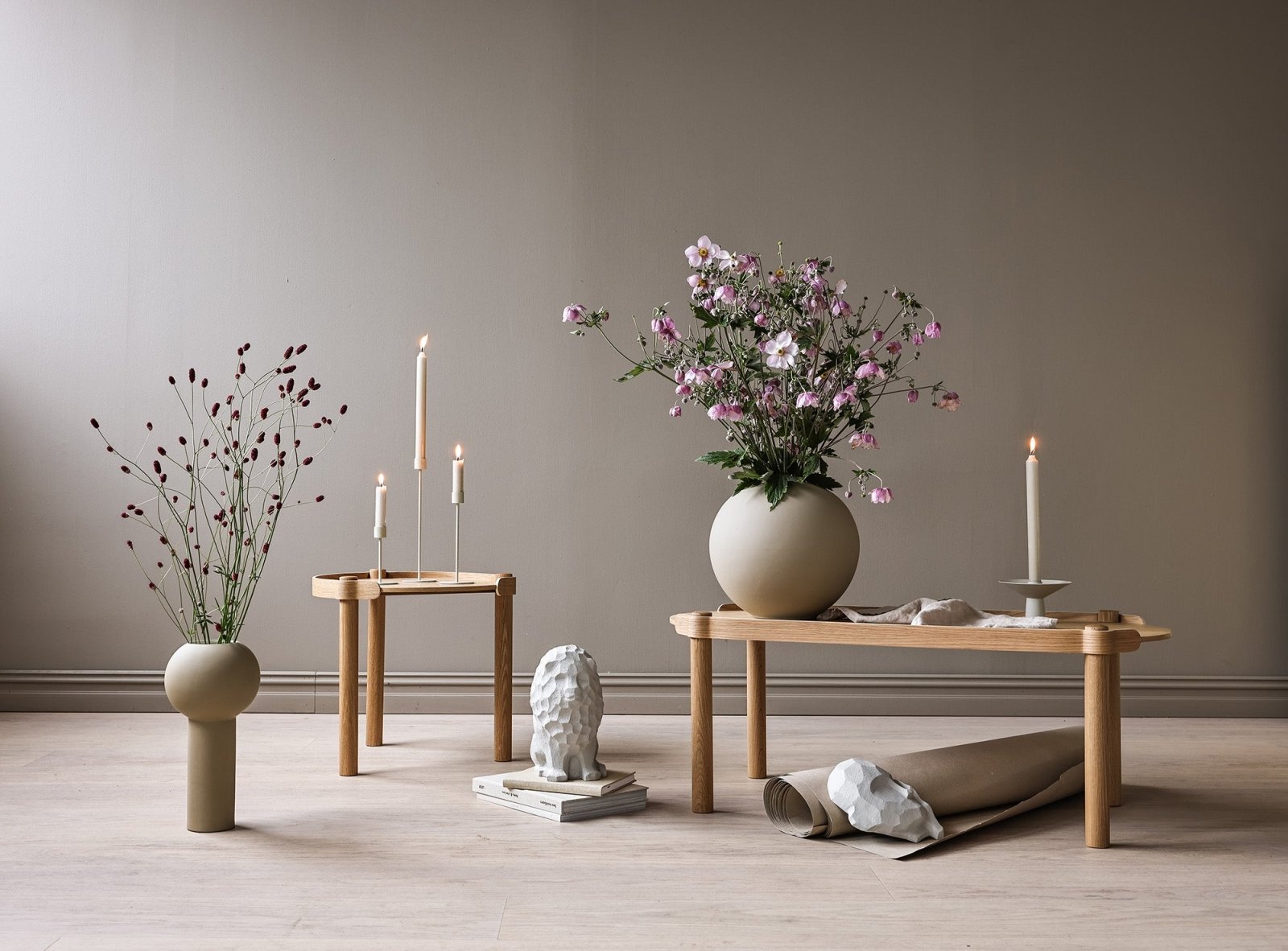 Cooee Design Uma Ljusstake, Sand - Azalea Home