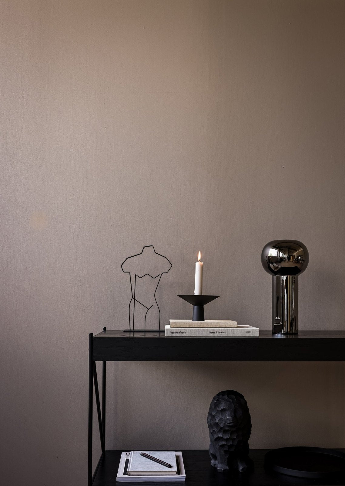 Cooee Design Uma Ljusstake, Svart - Azalea Home