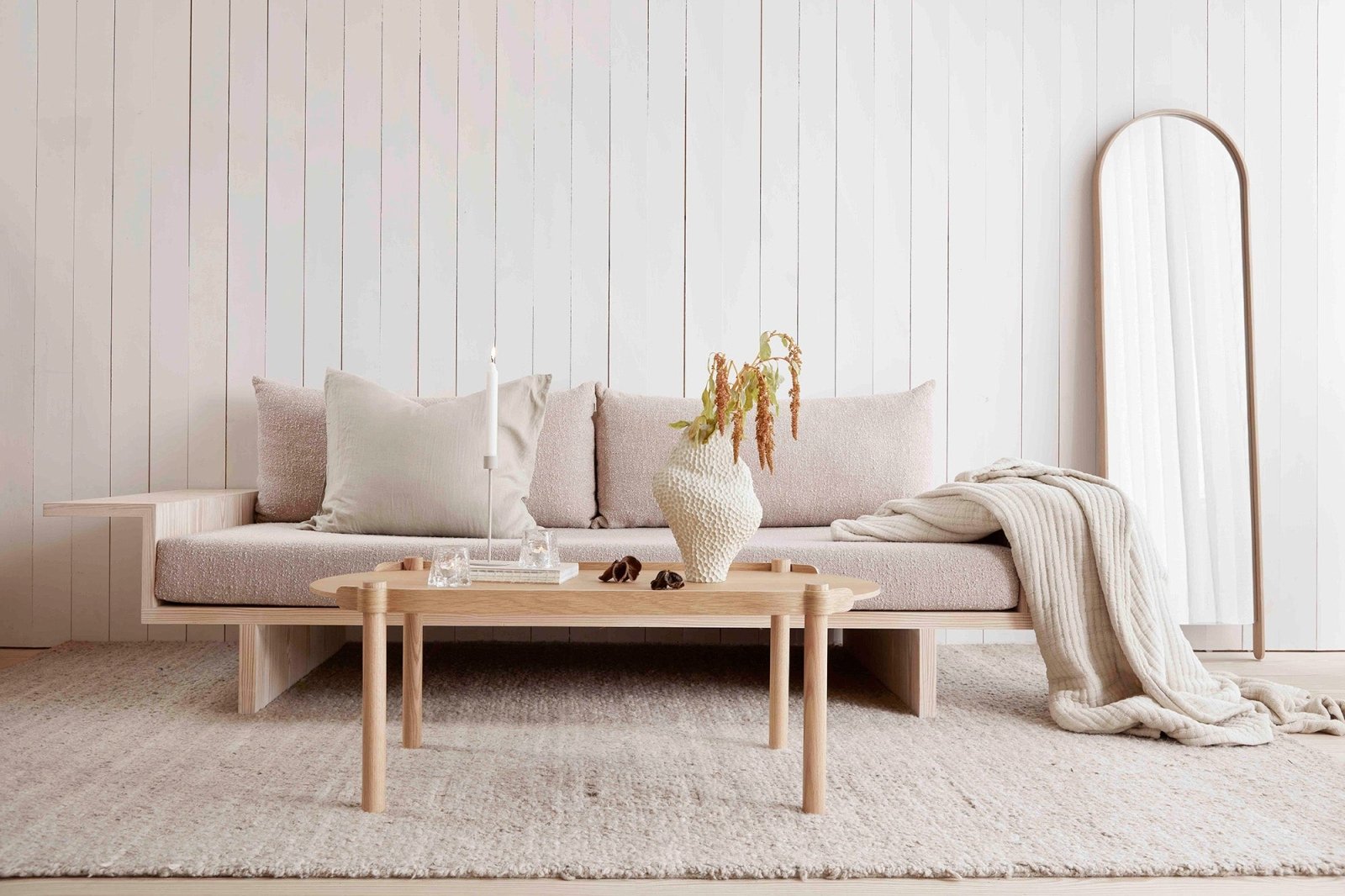Cooee Design Woody Golvspegel, Ek - Azalea Home