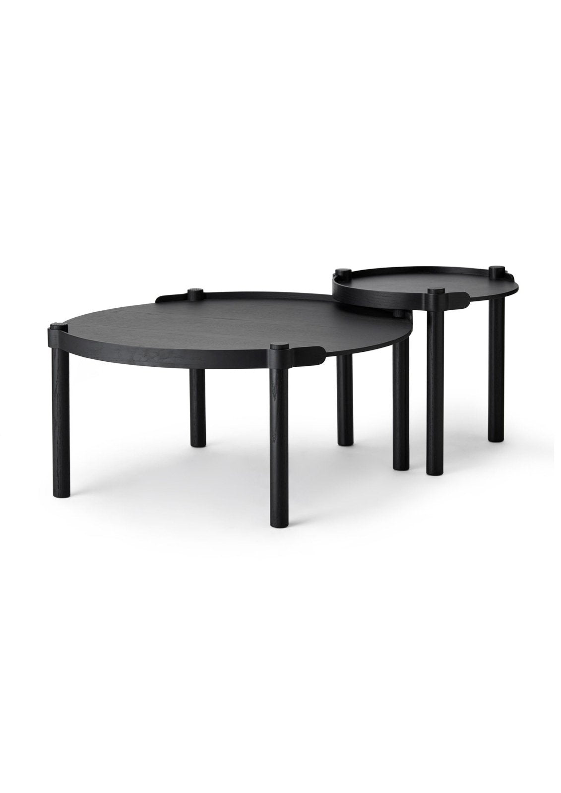 Cooee Design Woody Sidobord Ø45cm, Svart - Azalea Home