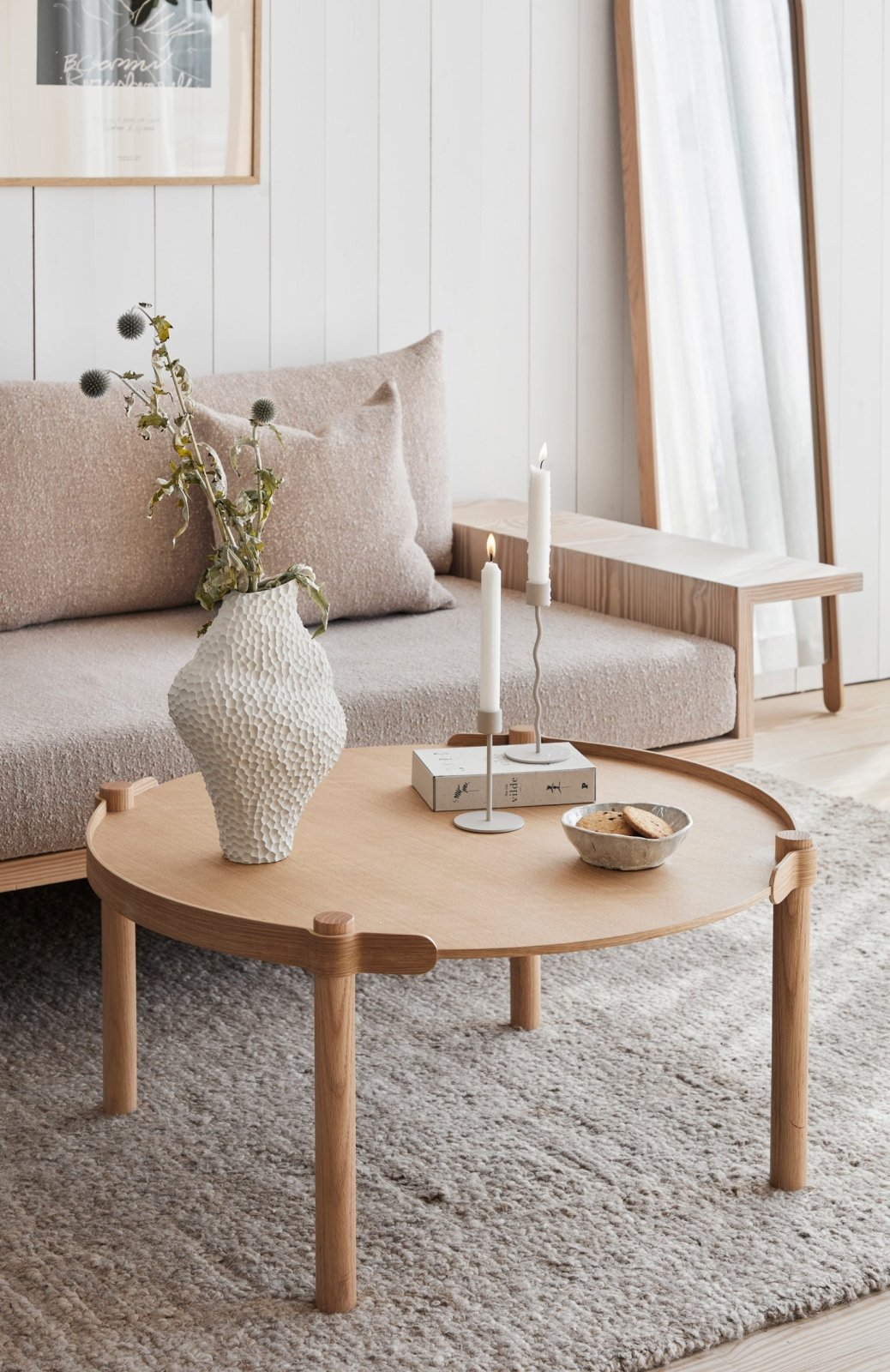 Cooee Design Woody Soffbord Ø80cm, Ek - Azalea Home