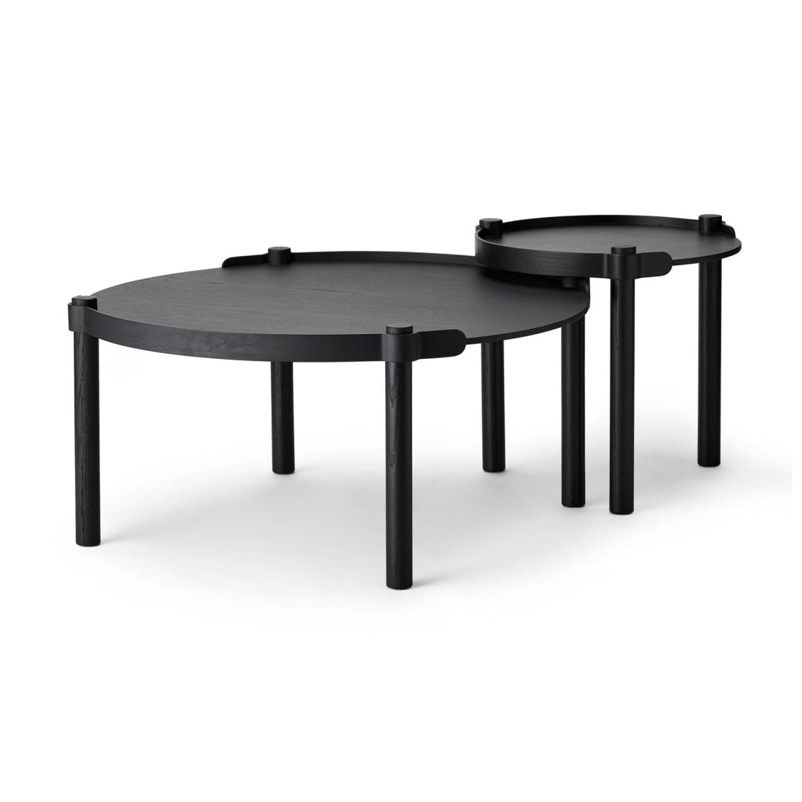 Cooee Design Woody Soffbord Ø80cm, Svart - Azalea Home