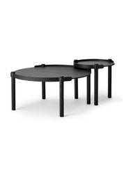 Cooee Design Woody Soffbord Ø80cm, Svart - Azalea Home